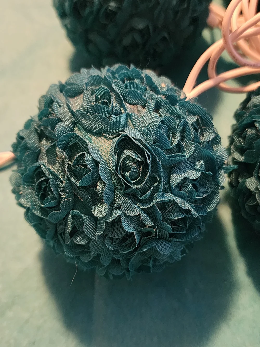 Teal Rosette String LightsTeal Rosette String Lights – Cozy Room Decor